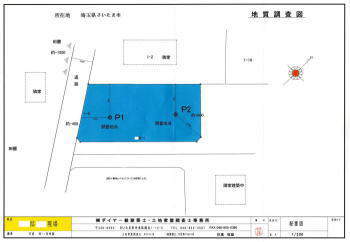 建物新築工事地耐力測定調査図面　ダイヤ設計